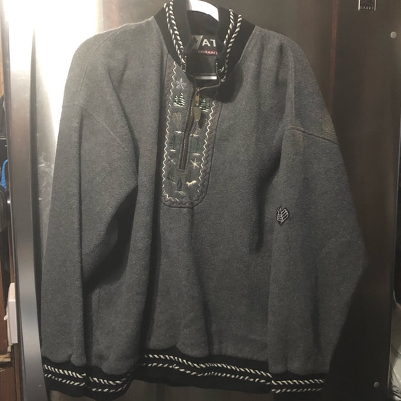 Vintage ATG Embroidered Wool Blend Canadian Sweater- 437 $65 or $50 w/offer - Picture 1 of 5